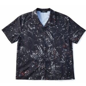 AMIRI x Wes Lang Paint Splatter Shirt Mens L AW22 Artist Collab Cotton Luxury